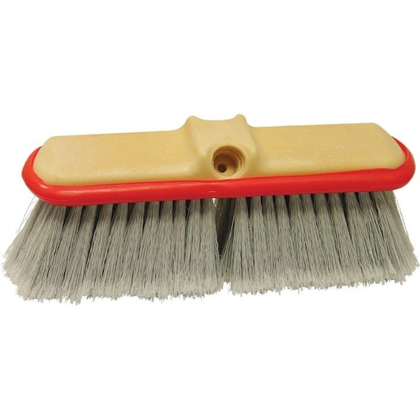Wash Brush, 9-1/2 Synthetic Block, Vinyl Bumper, 6PK